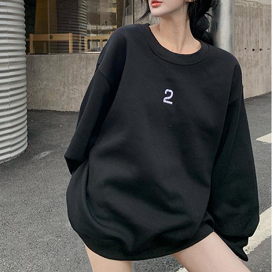 ベーシックDEUXロゴトレーナー 4845-画像11-韓国ファッション通販POPREA［ポップリア］