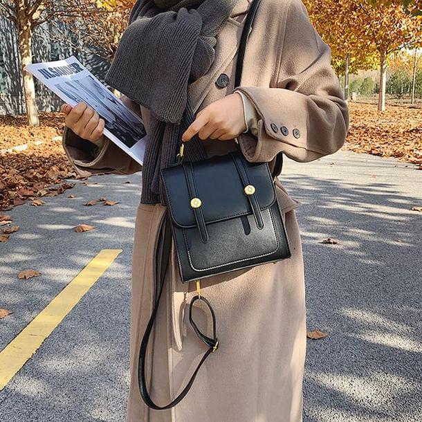 レザー調スクエアスモールバッグ 4831-画像11-韓国ファッション通販POPREA［ポップリア］