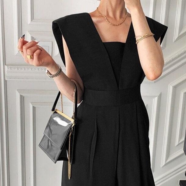 Vネックベーシックオールインワン 5177-画像11-韓国ファッション通販POPREA［ポップリア］