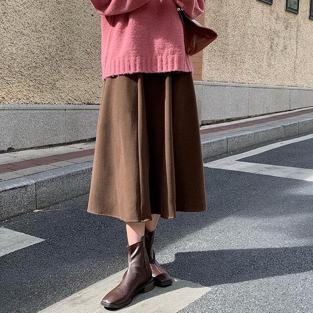 ハイウエストフレアスカート 4888-画像11-韓国ファッション通販POPREA［ポップリア］