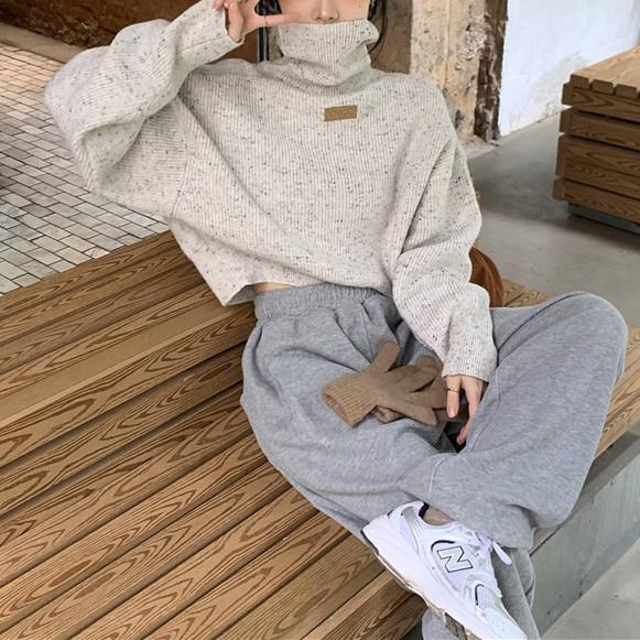 ハイネックワンポイントボリュームニット 4916-画像11-韓国ファッション通販POPREA［ポップリア］