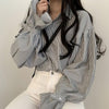 フリルスリーブストライプシャツ 5151-画像11-韓国ファッション通販POPREA［ポップリア］