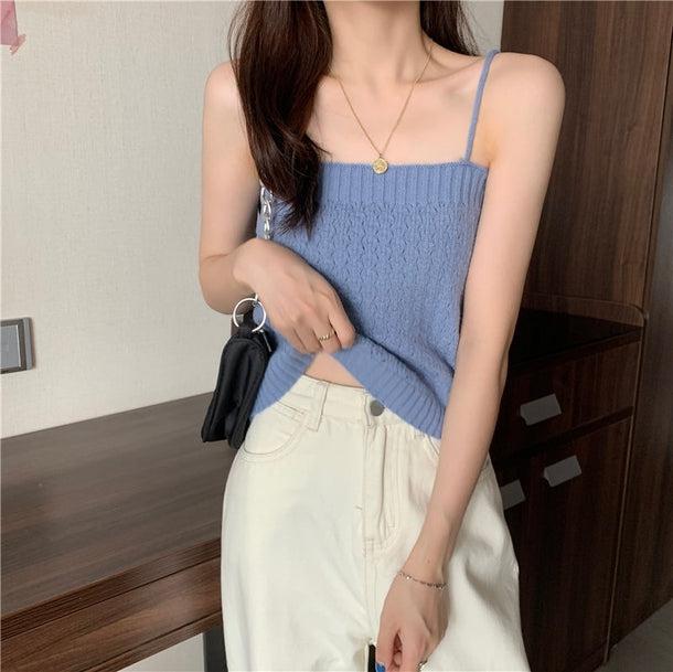 ゆるかわニットカーディガン＆キャミソール 5073-画像11-韓国ファッション通販POPREA［ポップリア］