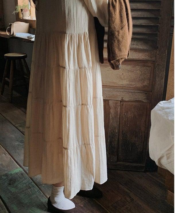 レトロツイストニットワンピースセット 4937-画像11-韓国ファッション通販POPREA［ポップリア］