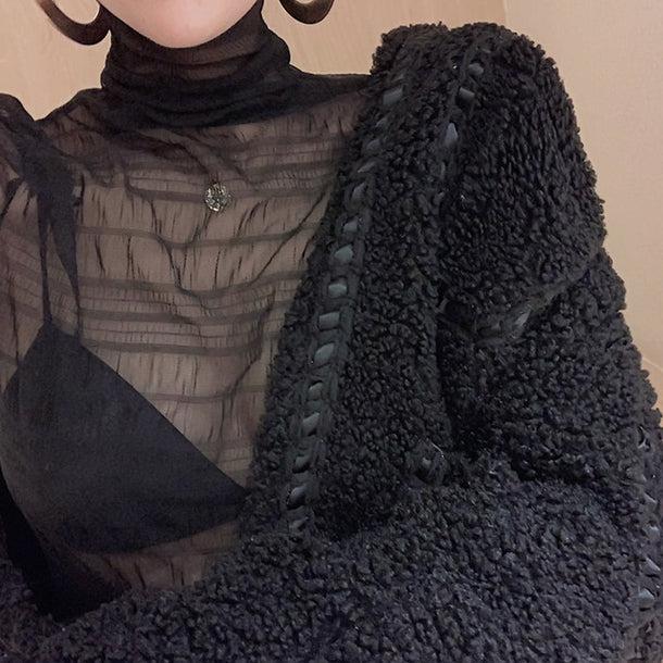 タートルネックシースルートップス 5100-画像11-韓国ファッション通販POPREA［ポップリア］