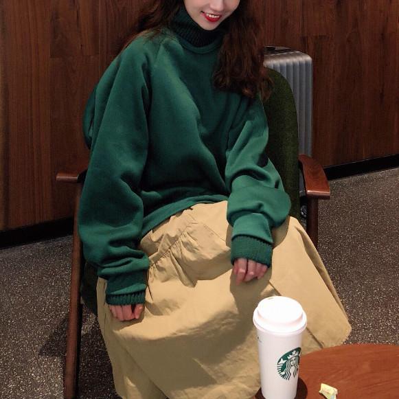 ステッチハイカラーレイヤードスウエット 4762-画像11-韓国ファッション通販POPREA［ポップリア］