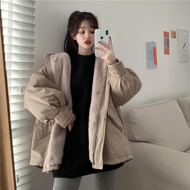 裏ボアオーバーサイズジャケット 4892-画像11-韓国ファッション通販POPREA［ポップリア］