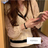 Vネックシフォンレースブラウス﻿ 5146-画像11-韓国ファッション通販POPREA［ポップリア］