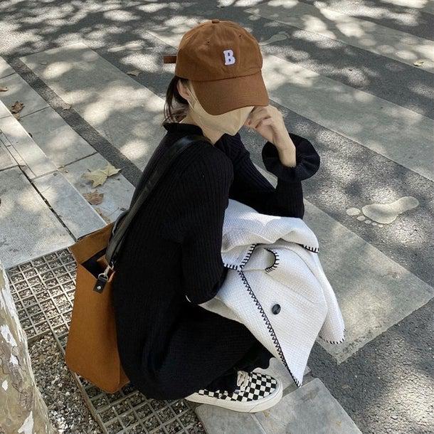 リブニットスリムワンピース 4936-画像11-韓国ファッション通販POPREA［ポップリア］