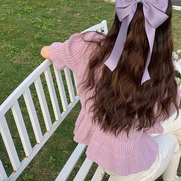 ロマンティックフリルサマーニット 5163-画像11-韓国ファッション通販POPREA［ポップリア］