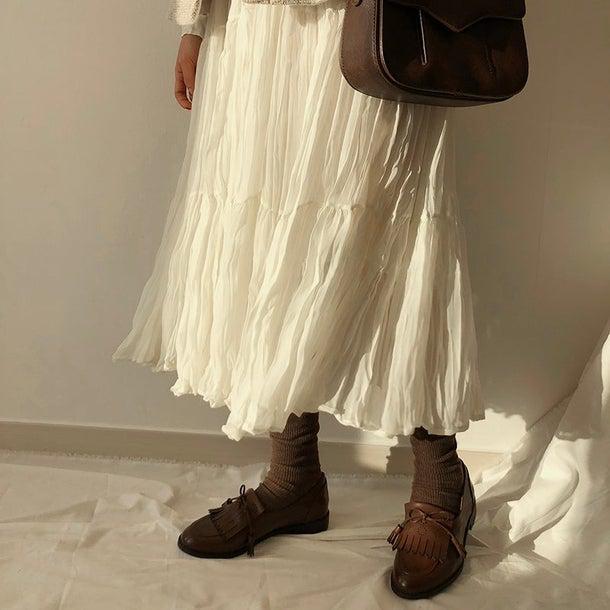 プリーツティアードシフォンワンピ 4995-画像11-韓国ファッション通販POPREA［ポップリア］