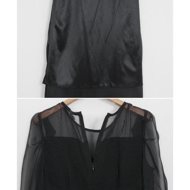 パフスリハイウエストドレスワンピ 5031-画像11-韓国ファッション通販POPREA［ポップリア］