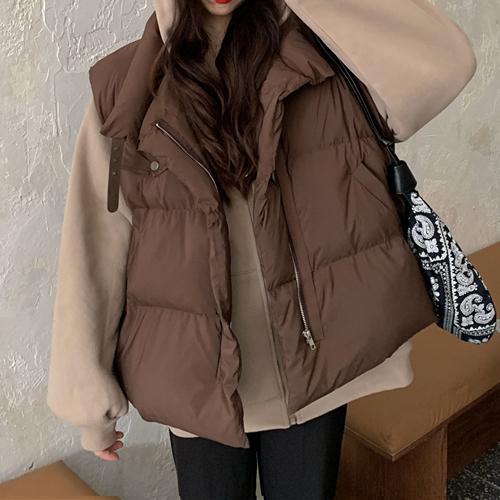 ハイネックベルトポイントダウンベスト 4907-画像11-韓国ファッション通販POPREA［ポップリア］