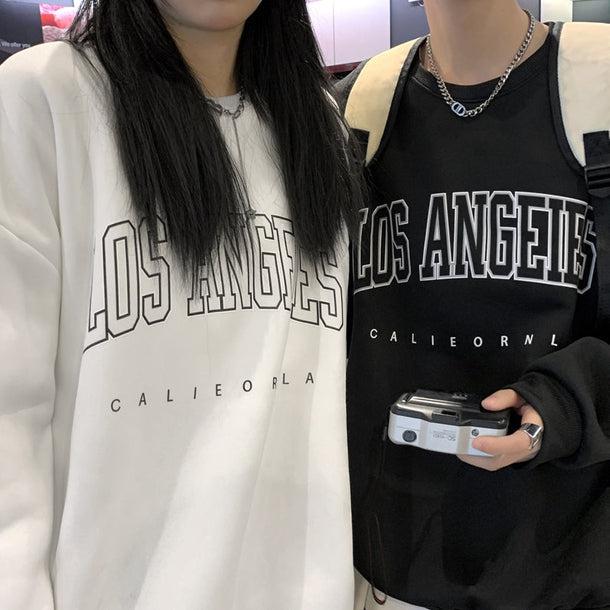 レタープリントルーズスウエット 5017-画像12-韓国ファッション通販POPREA［ポップリア］