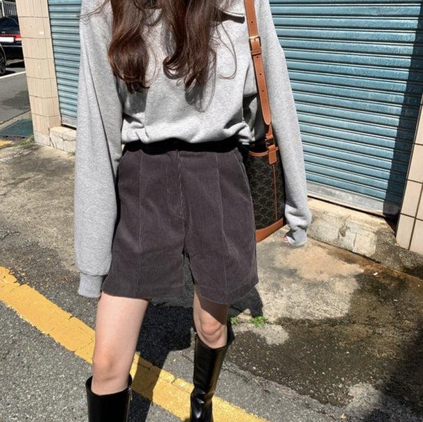 コーデュロイハーフパンツ 5019-画像12-韓国ファッション通販POPREA［ポップリア］