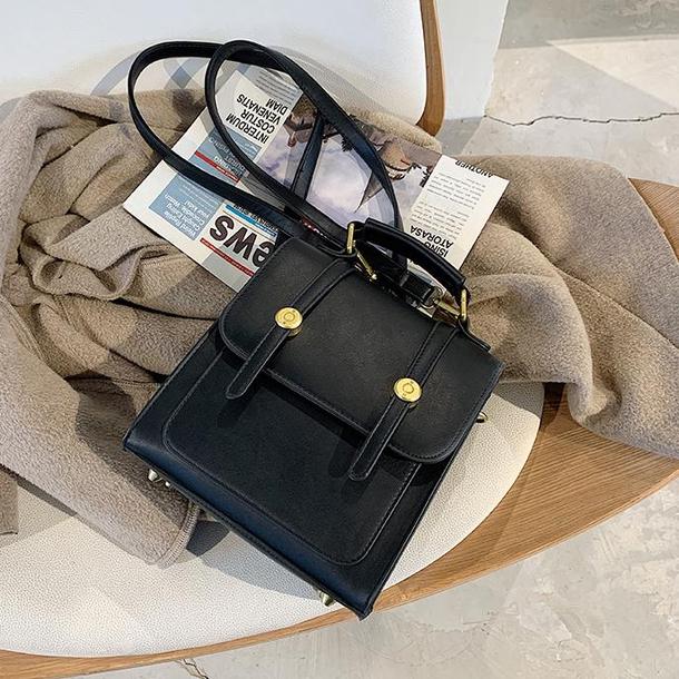 レザー調スクエアスモールバッグ 4831-画像12-韓国ファッション通販POPREA［ポップリア］