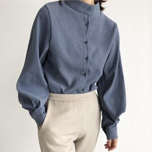 ハイネックルーズランタンスリーブトップス 4707-画像12-韓国ファッション通販POPREA［ポップリア］