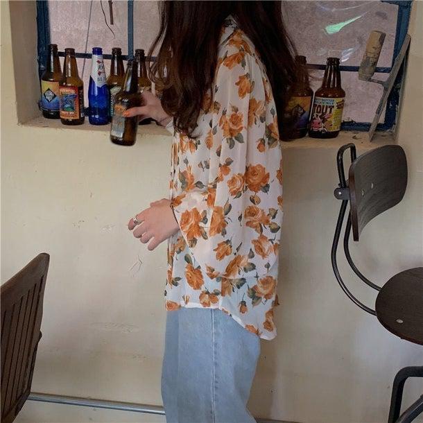 フラワータイリボンブラウス 4991-画像12-韓国ファッション通販POPREA［ポップリア］