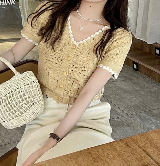 サマーニットキャンディーカラーカーディガン 5262-画像12-韓国ファッション通販POPREA［ポップリア］