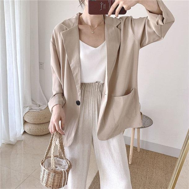 オーバーサイズカラージャケット﻿ 5145-画像12-韓国ファッション通販POPREA［ポップリア］