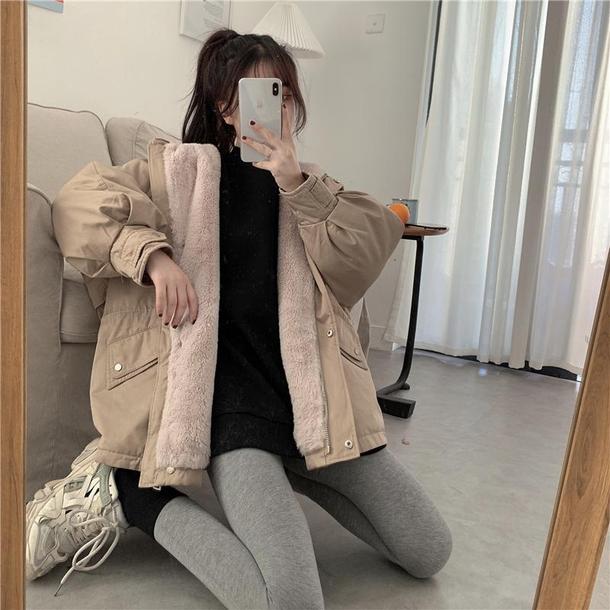 裏ボアオーバーサイズジャケット 4892-画像12-韓国ファッション通販POPREA［ポップリア］