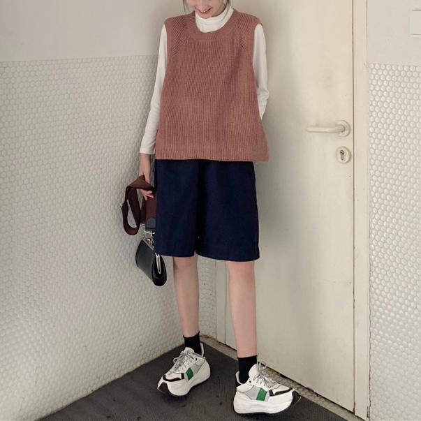 サイドリボンニットベスト 4772-画像13-韓国ファッション通販POPREA［ポップリア］