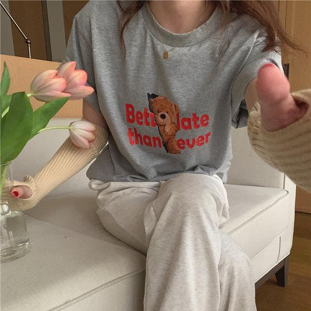 くまちゃんTシャツ 5103-画像13-韓国ファッション通販POPREA［ポップリア］