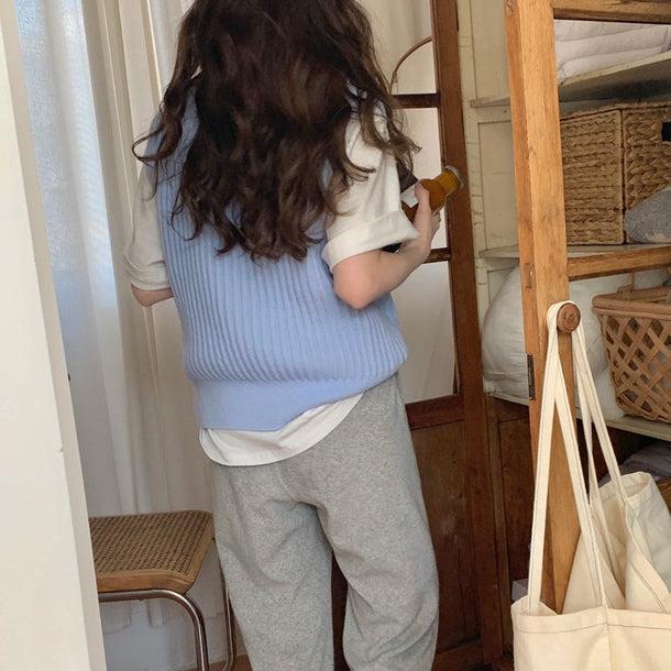 Vネックリブニットベスト 5112-画像13-韓国ファッション通販POPREA［ポップリア］