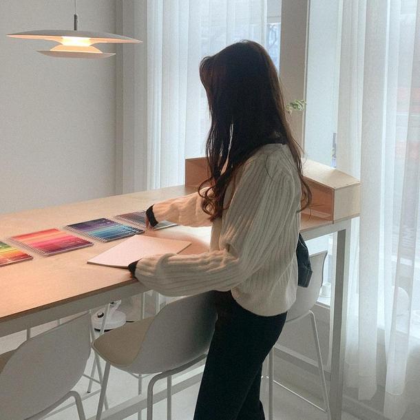 あったかシンプルリブショートニット 4853-画像13-韓国ファッション通販POPREA［ポップリア］