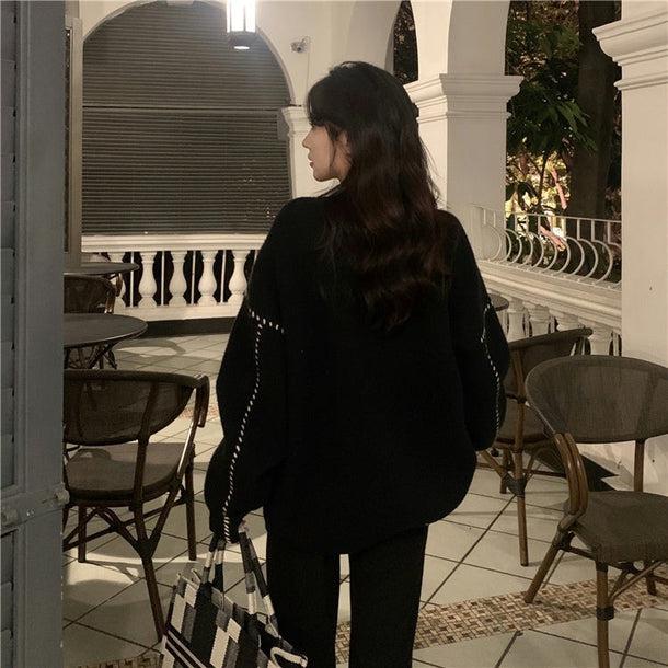 ステッチデザインカーディガン 5048-画像13-韓国ファッション通販POPREA［ポップリア］