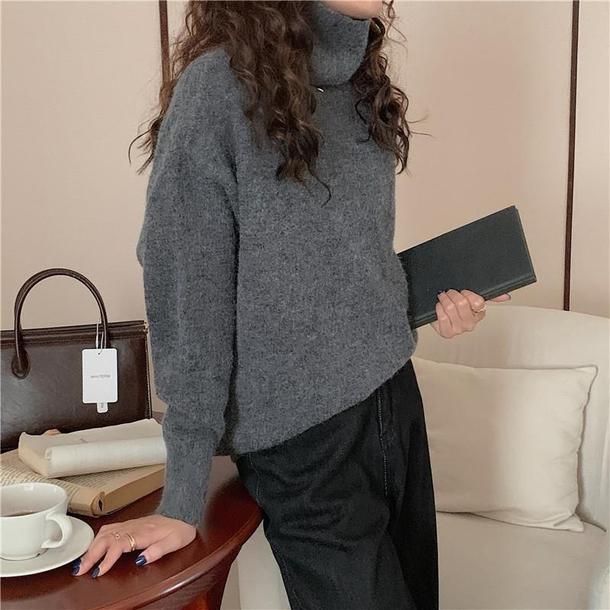 タートルネックウールプルオーバー 4814-画像13-韓国ファッション通販POPREA［ポップリア］