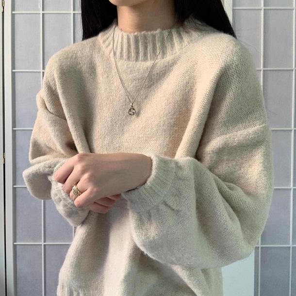 ベーシックプルオーバーニット 4911-画像13-韓国ファッション通販POPREA［ポップリア］