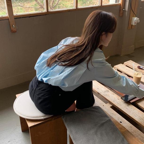 バックプリーツ丸襟ブラウス 4750-画像13-韓国ファッション通販POPREA［ポップリア］