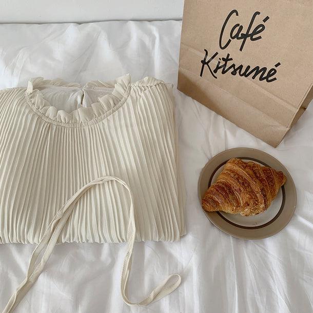 ギャザーシフォンワンピース 5107-画像13-韓国ファッション通販POPREA［ポップリア］