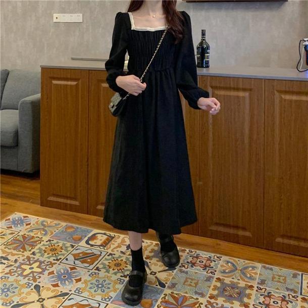 スクエアネックフランスワンピース 4876-画像13-韓国ファッション通販POPREA［ポップリア］