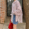 ストライプオーバーサイズシャツ 5181-画像13-韓国ファッション通販POPREA［ポップリア］