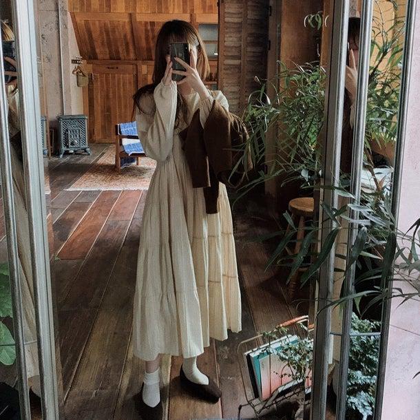 レトロツイストニットワンピースセット 4937-画像13-韓国ファッション通販POPREA［ポップリア］