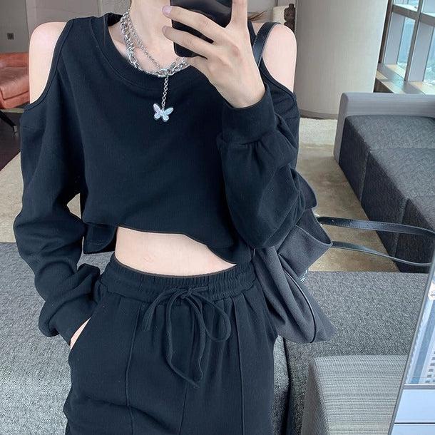 オフショルトレーナー＆パンツセット 5132-画像13-韓国ファッション通販POPREA［ポップリア］