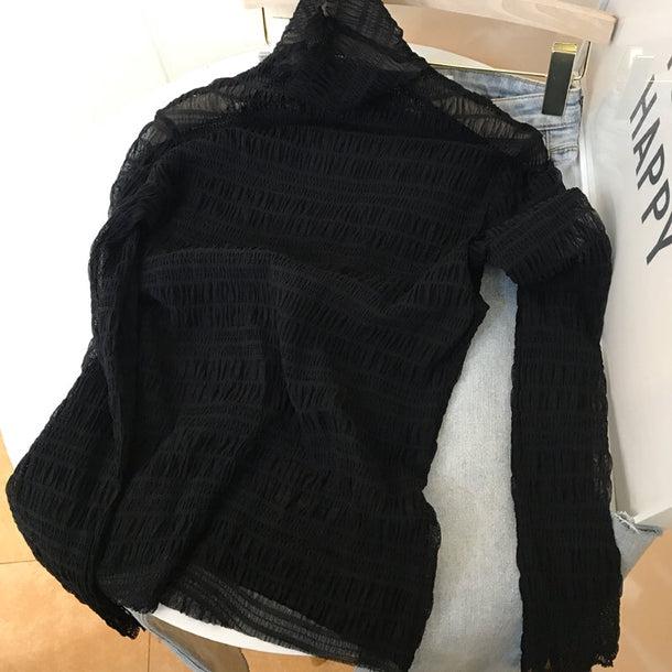 タートルネックシースルートップス 5100-画像14-韓国ファッション通販POPREA［ポップリア］