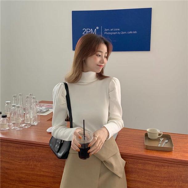 パフスリデザインニット 5024-画像14-韓国ファッション通販POPREA［ポップリア］