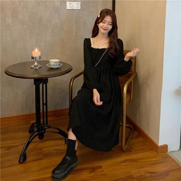 スクエアネックフランスワンピース 4876-画像14-韓国ファッション通販POPREA［ポップリア］