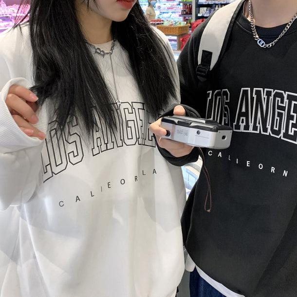 レタープリントルーズスウエット 5017-画像14-韓国ファッション通販POPREA［ポップリア］