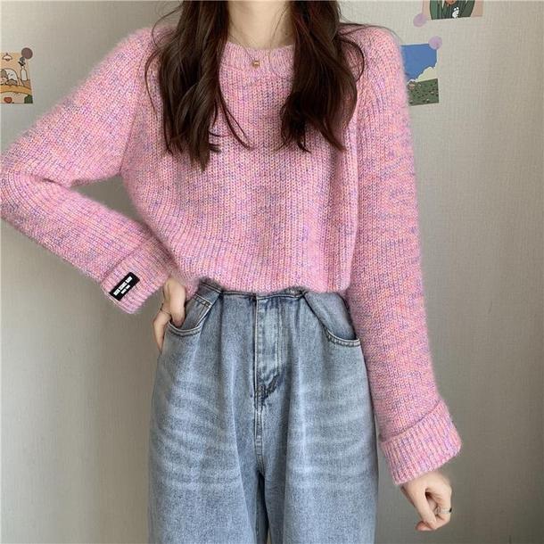 ポイントタグ袖セーターニット 4731-画像14-韓国ファッション通販POPREA［ポップリア］