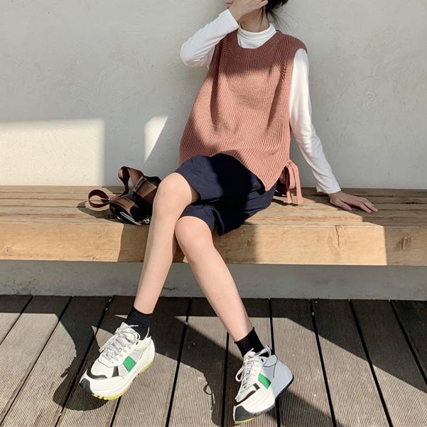 サイドリボンニットベスト 4772-画像14-韓国ファッション通販POPREA［ポップリア］