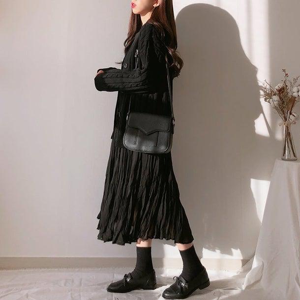 プリーツティアードシフォンワンピ 4995-画像14-韓国ファッション通販POPREA［ポップリア］