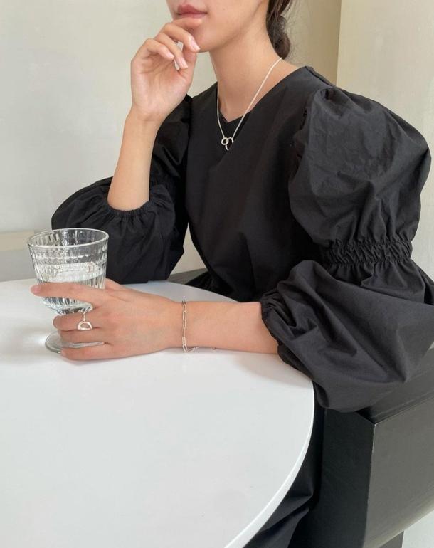 バブルスリーブティアードワンピース 4756-画像14-韓国ファッション通販POPREA［ポップリア］