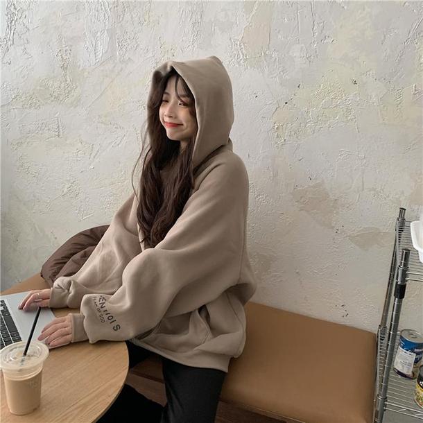 バックロゴルーズジップパーカー 4908-画像14-韓国ファッション通販POPREA［ポップリア］