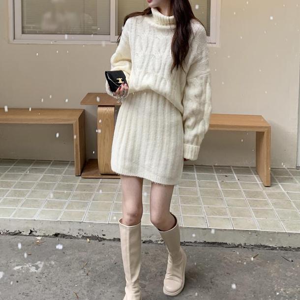 マシュマロケーブルニットセットアップ 4915-画像14-韓国ファッション通販POPREA［ポップリア］