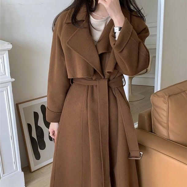 ラペルレディロングコート 4932-画像14-韓国ファッション通販POPREA［ポップリア］