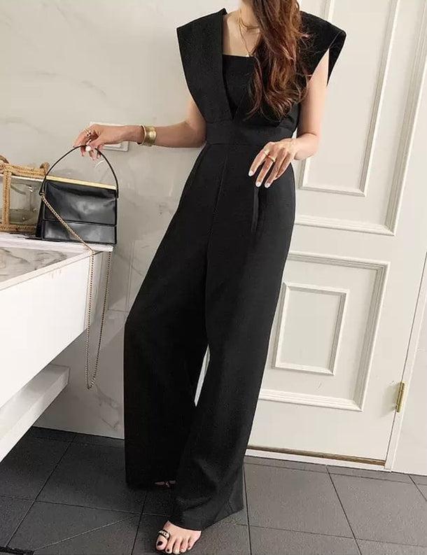 Vネックベーシックオールインワン 5177-画像14-韓国ファッション通販POPREA［ポップリア］